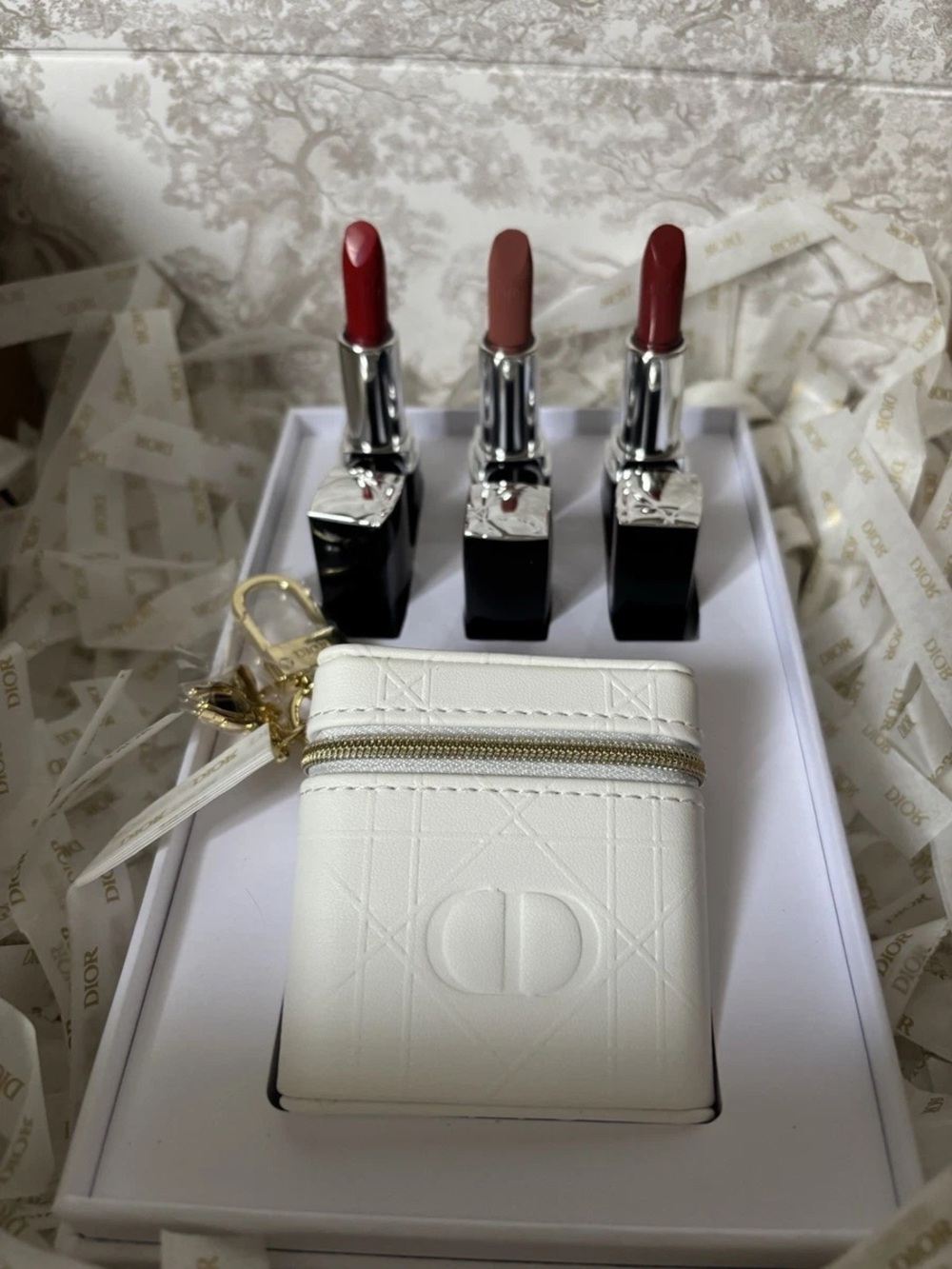 Dior 2026 Lipstick Pouch Keychain Set